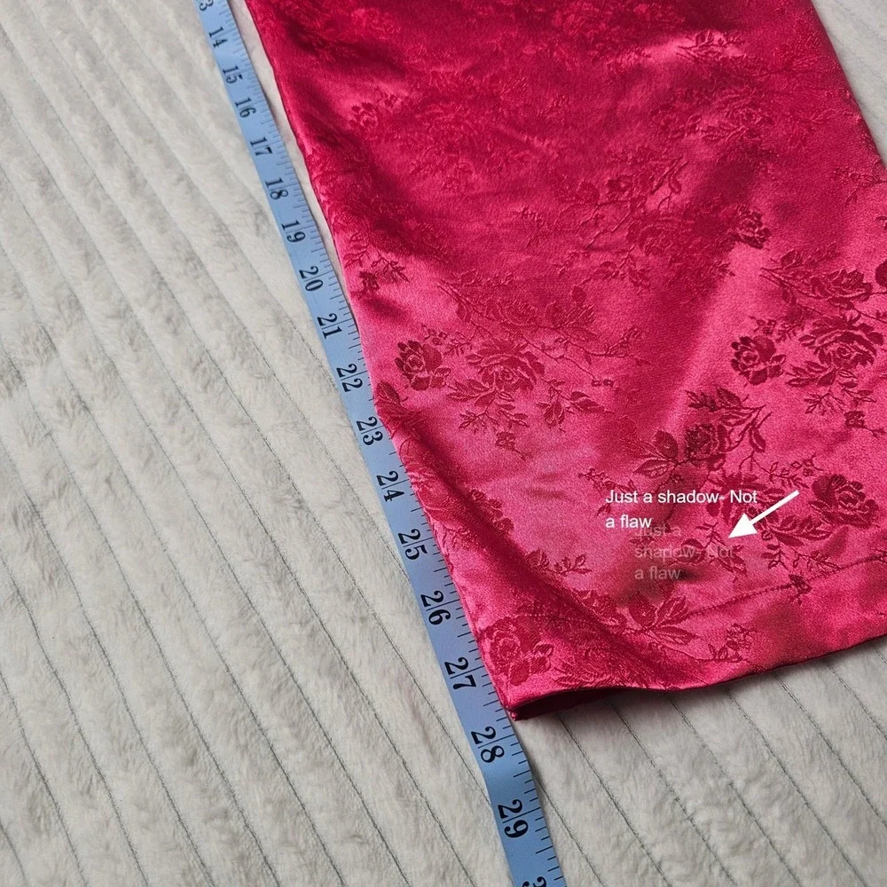 Victoria's Secret‎ Pajama Set Womens S Raspberry Satin Romantic Lounge 2pc Y2K